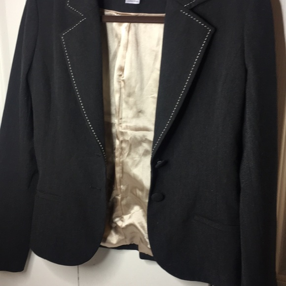 White House | Black Market Dark Grey Blazer - Picture 3 of 6